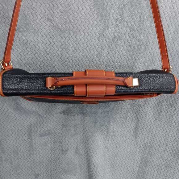 Dooney & Bourke All Weather Leather Pebbled Vintage Briefcase Messenger Bag - Picture 4 of 16